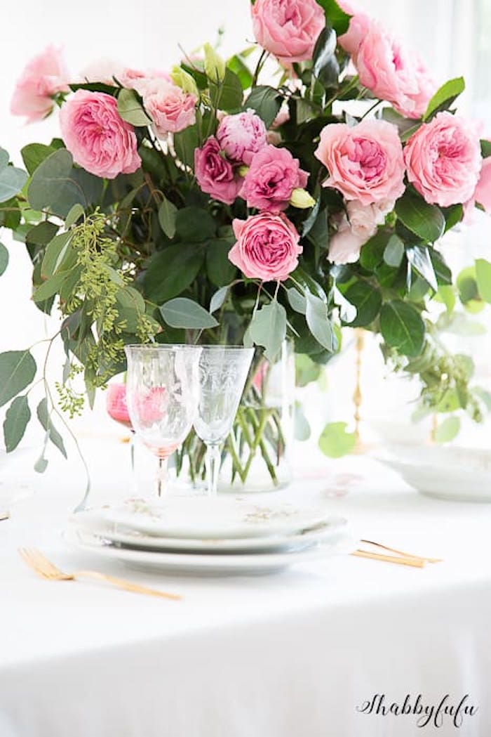 Shabbyfufu No Red Valentines Day Tablescape