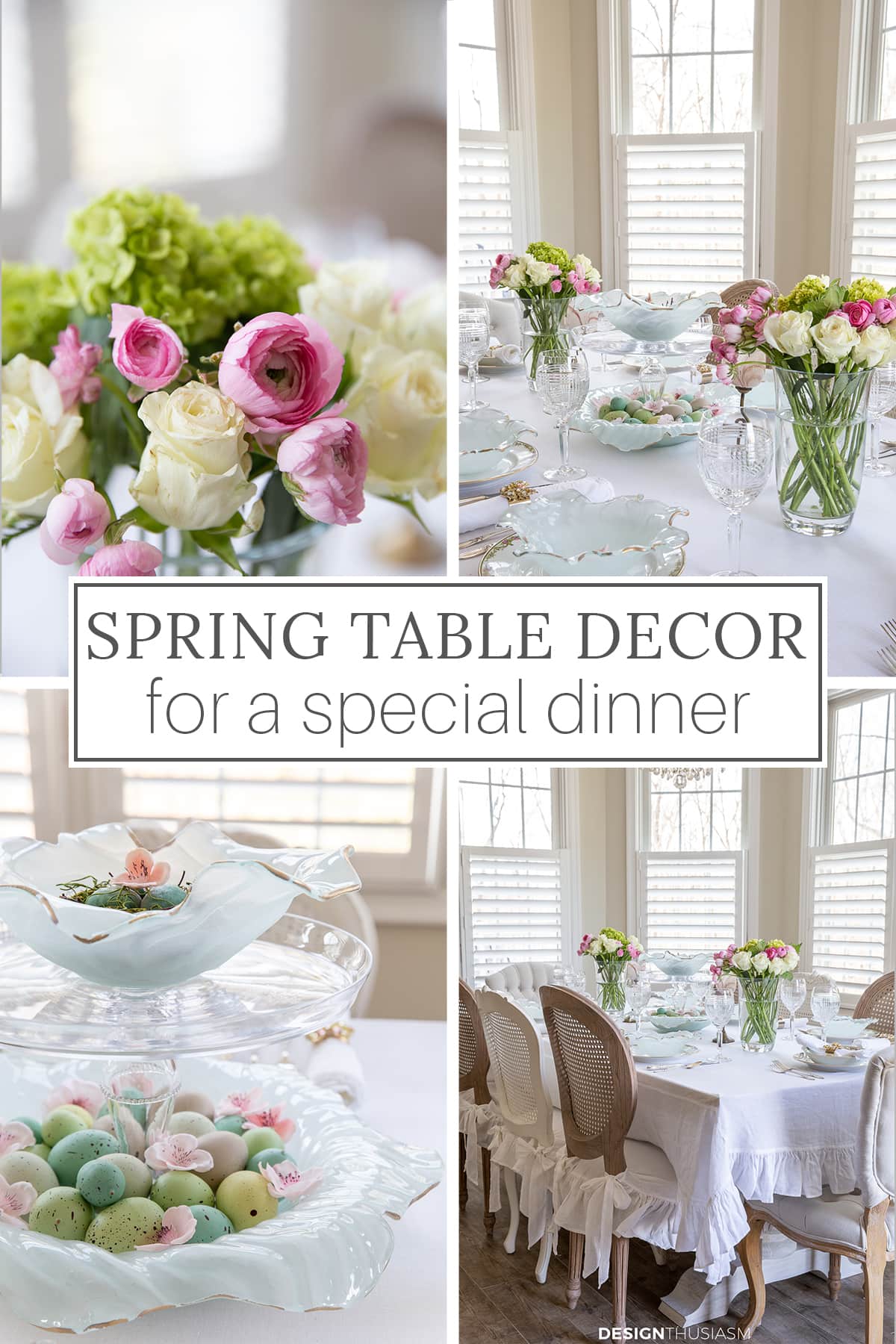 Poppy bowls Easter table