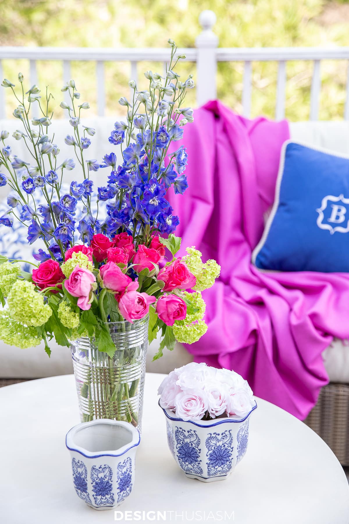 colorful patio refresh