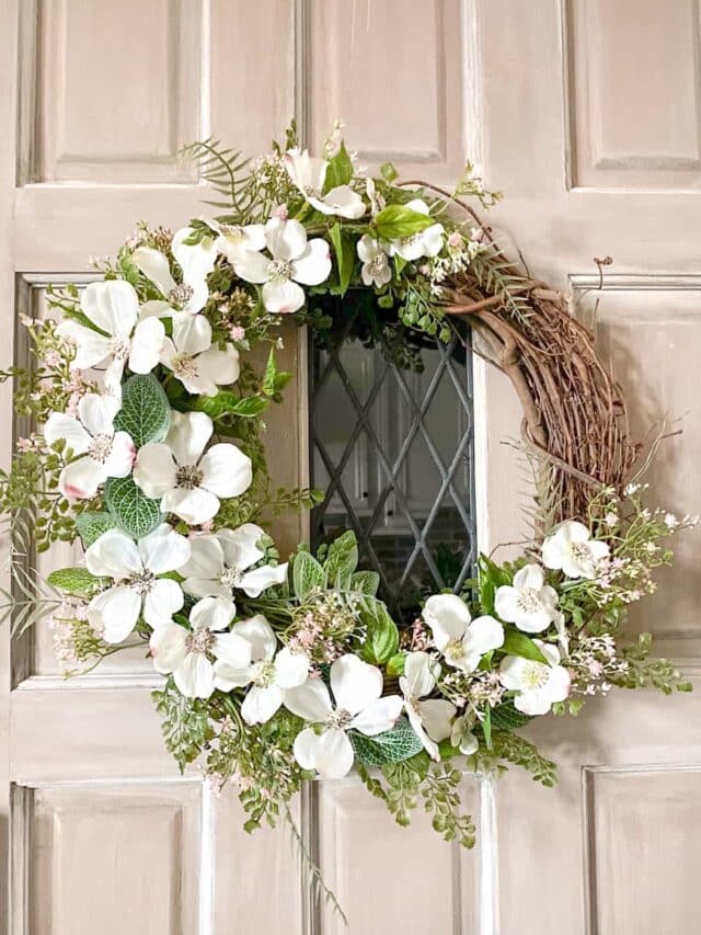 dogwood spring wreath DSH