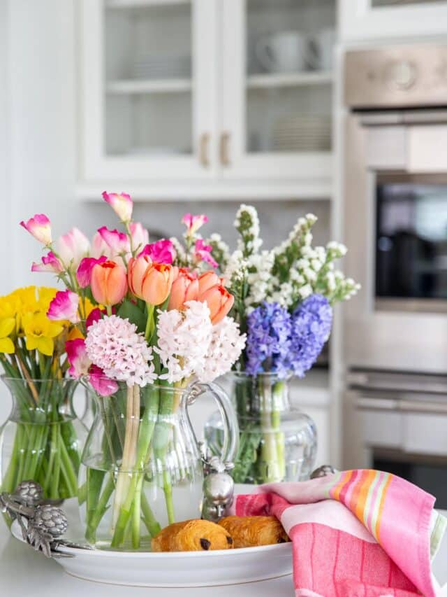 spring decor flowers