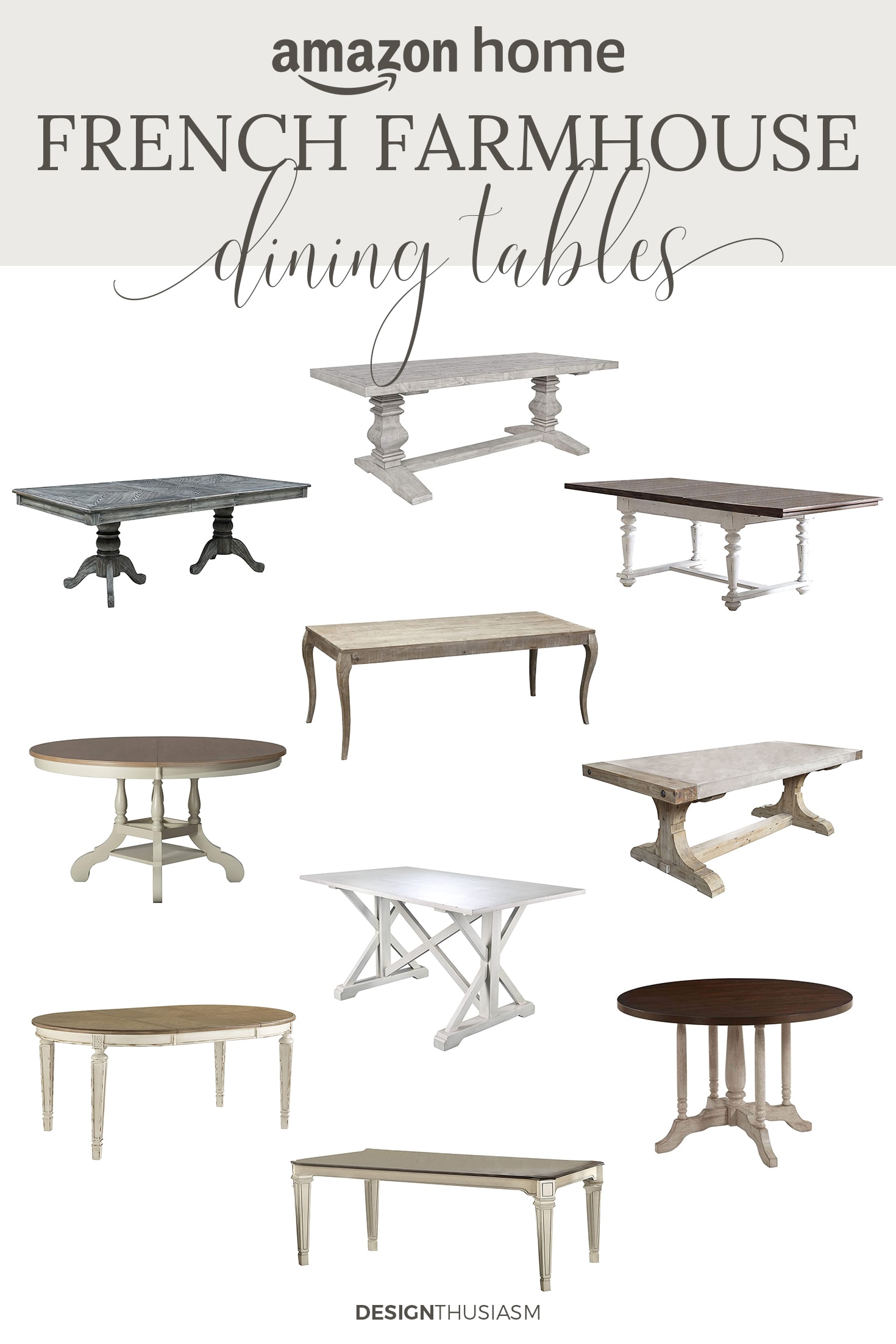 french farmhouse dining tables