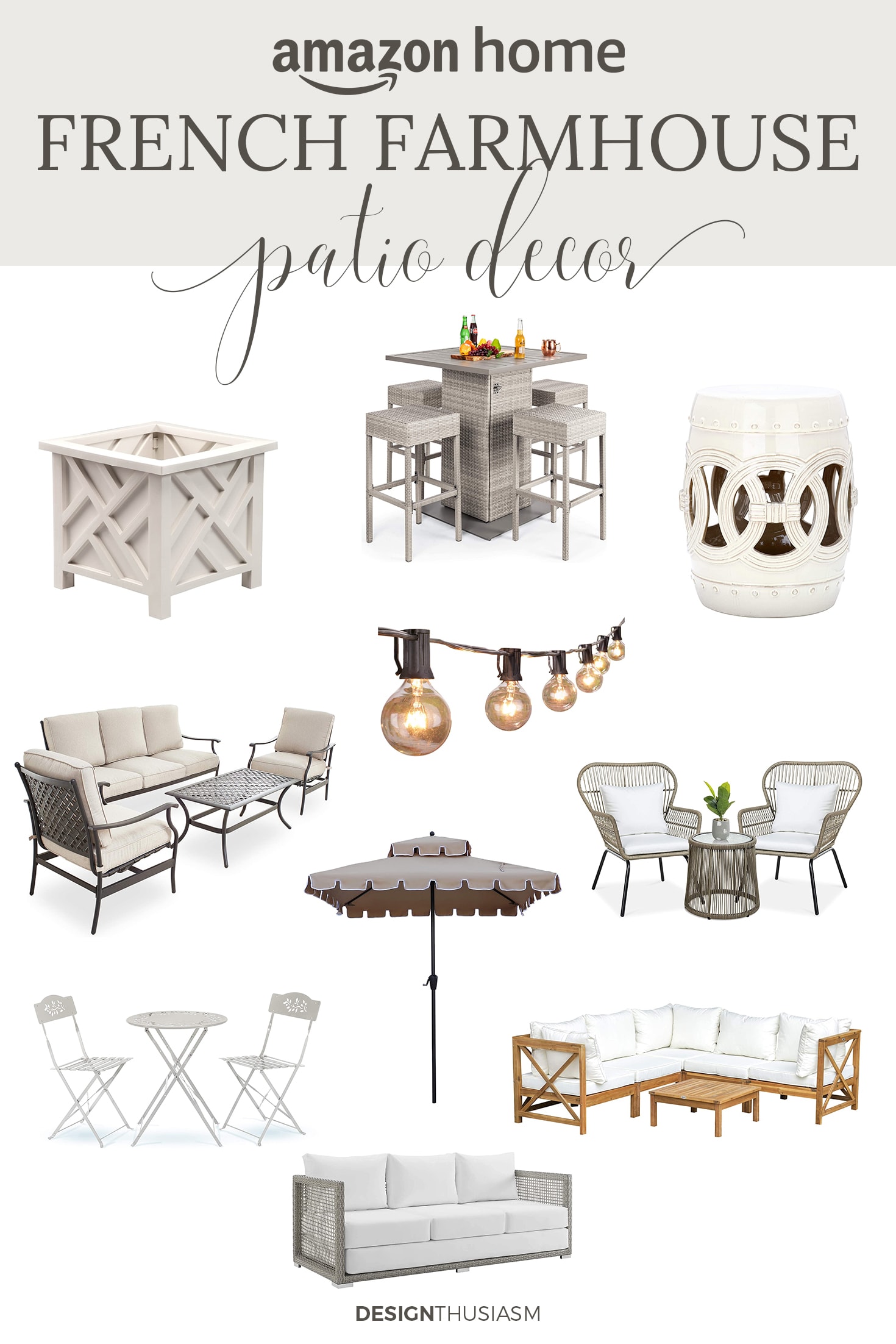 french farmhouse patio furniture