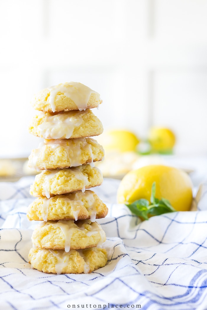 Lemon Cake Mix Cookies from On Sutton Place