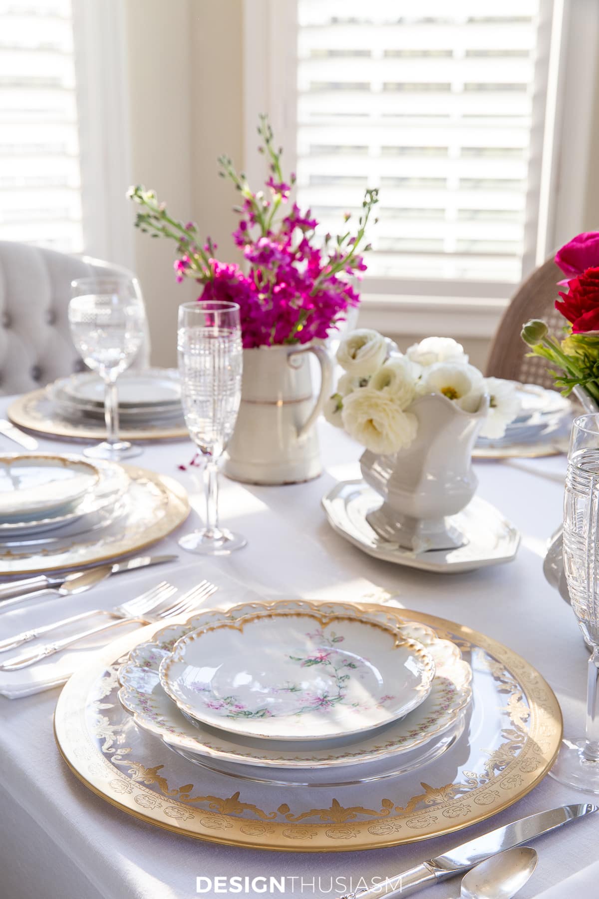 Mother's Day celebration table setting