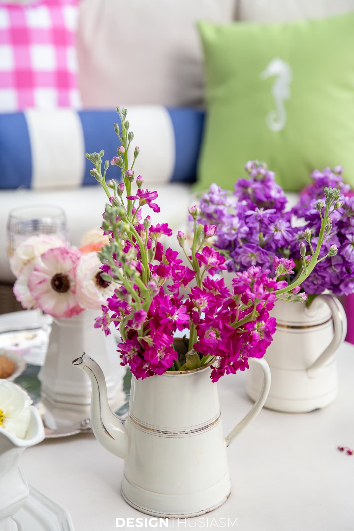 Mother's Day celebration flowers outside