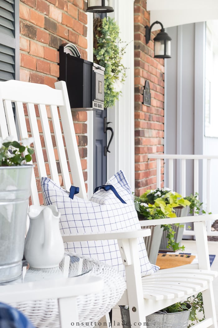 Spring Porch Decor from On Sutton Place
