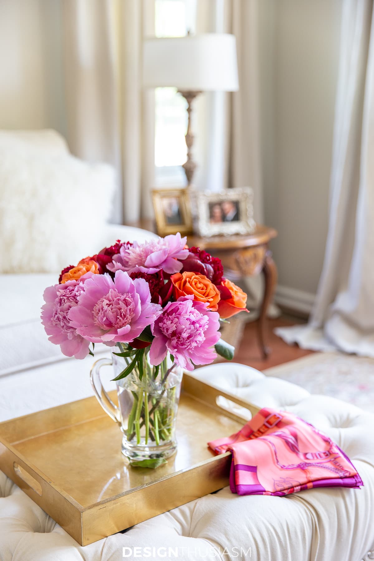 summer decorating with flowers