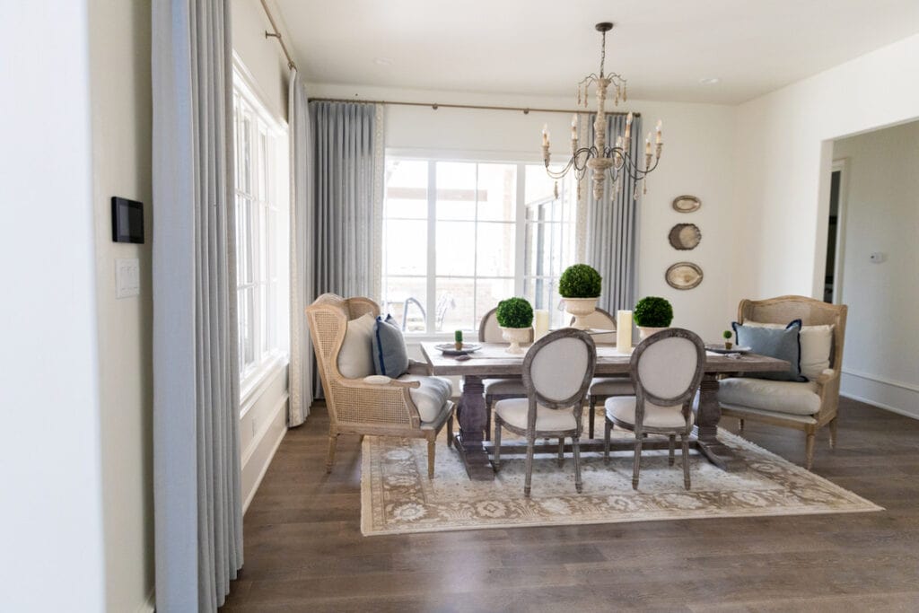 rustic chic house tour dining room