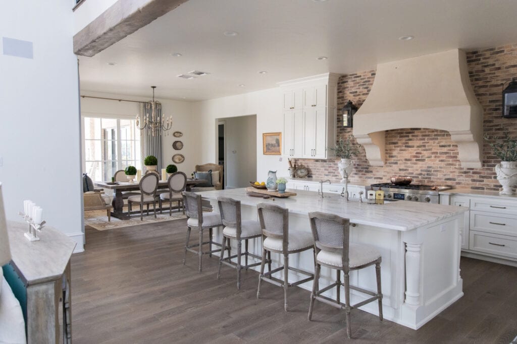 rustic chic house tour kitchen