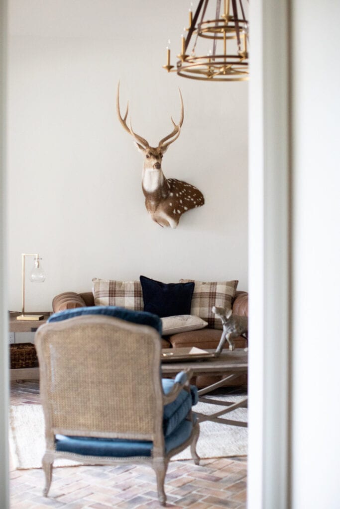 rustic chic house tour family room