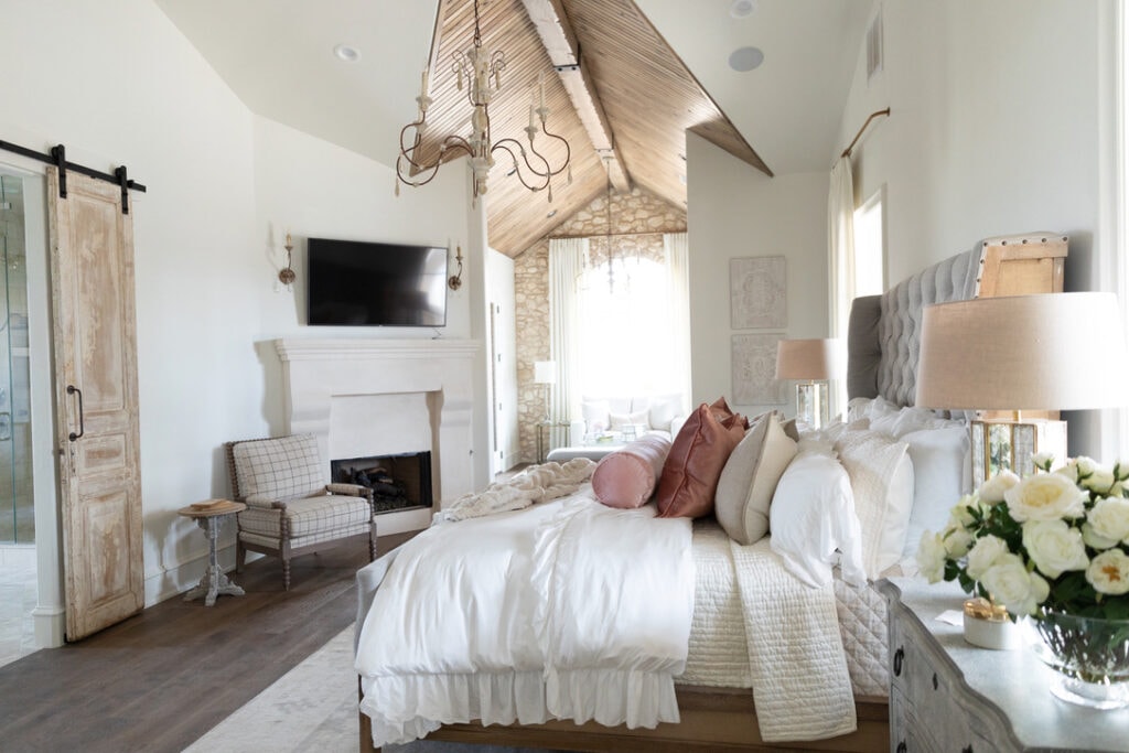 rustic chic house tour master suite