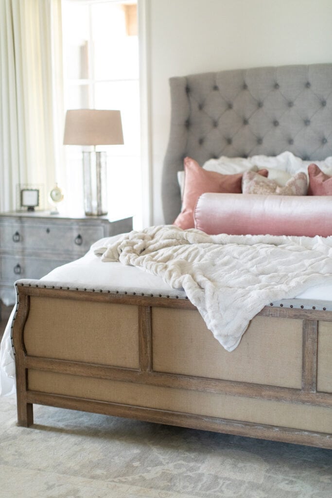 rustic chic house tour master bedroom