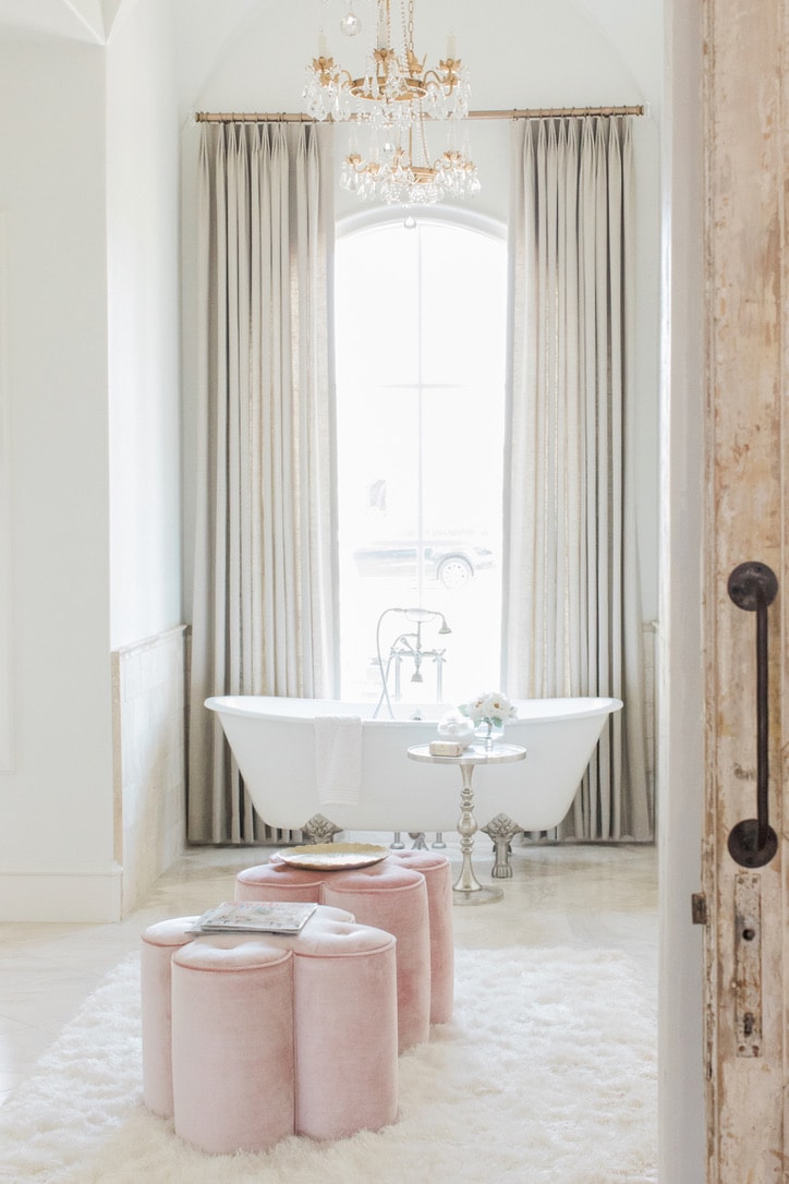rustic chic house tour master bath