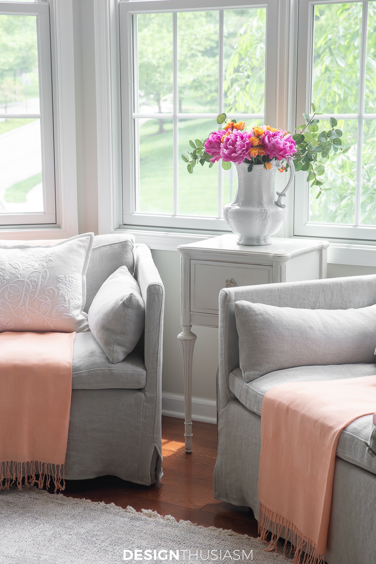 summer living room mango throw blankets