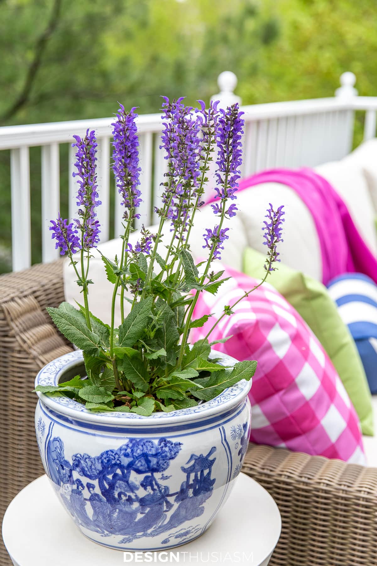 patio decor chinoiserie planter