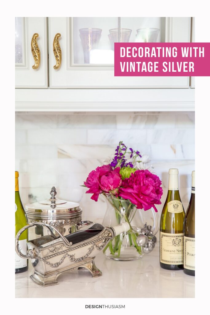 decorating with vintage silver