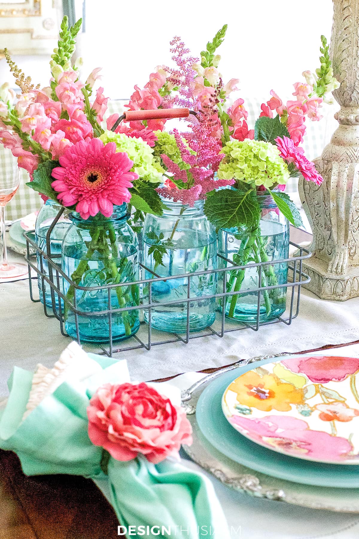 mason jar flowers