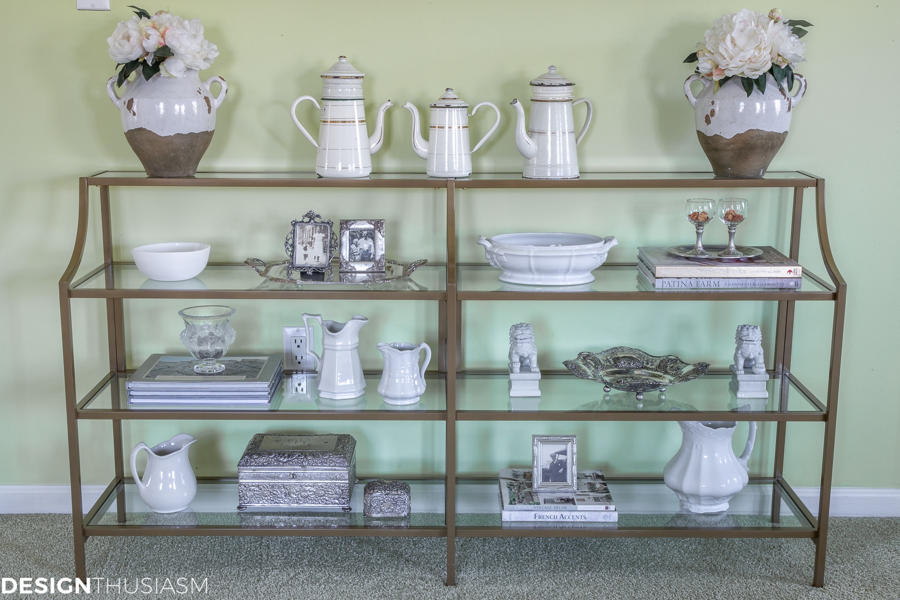 decorating with vintage silver