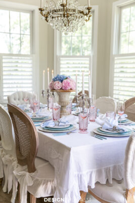 retro summer tablescape