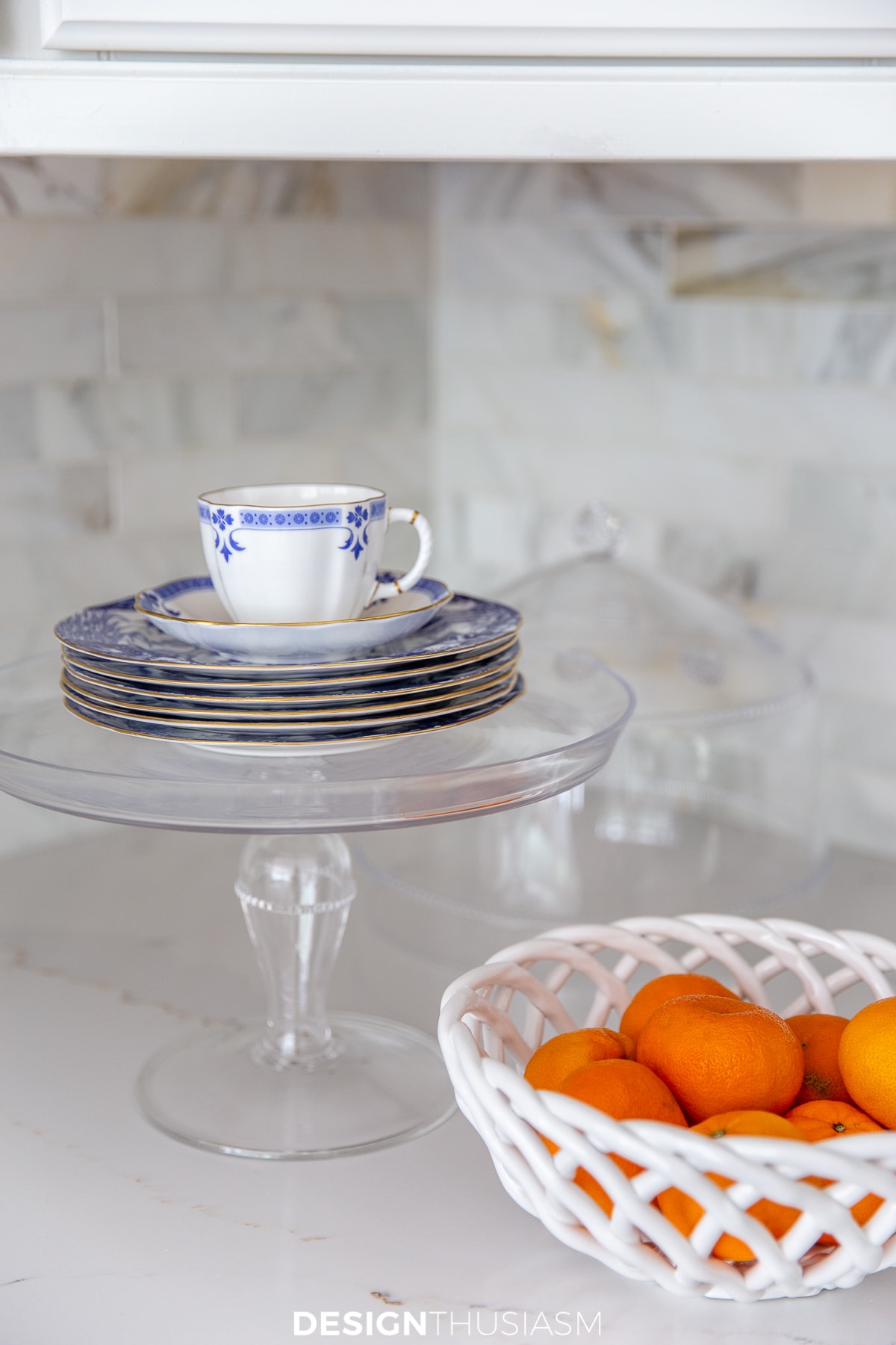 summer kitchen decor dessert plates