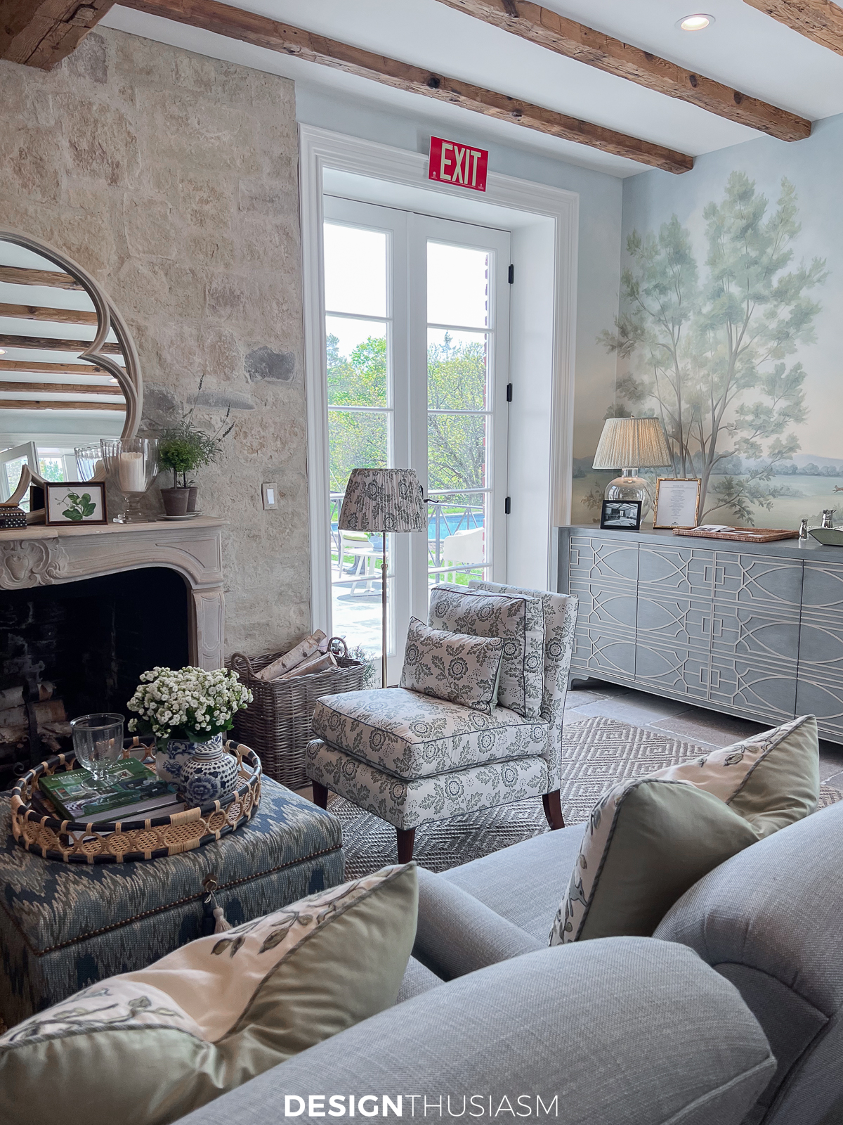 sideboard in the living room
