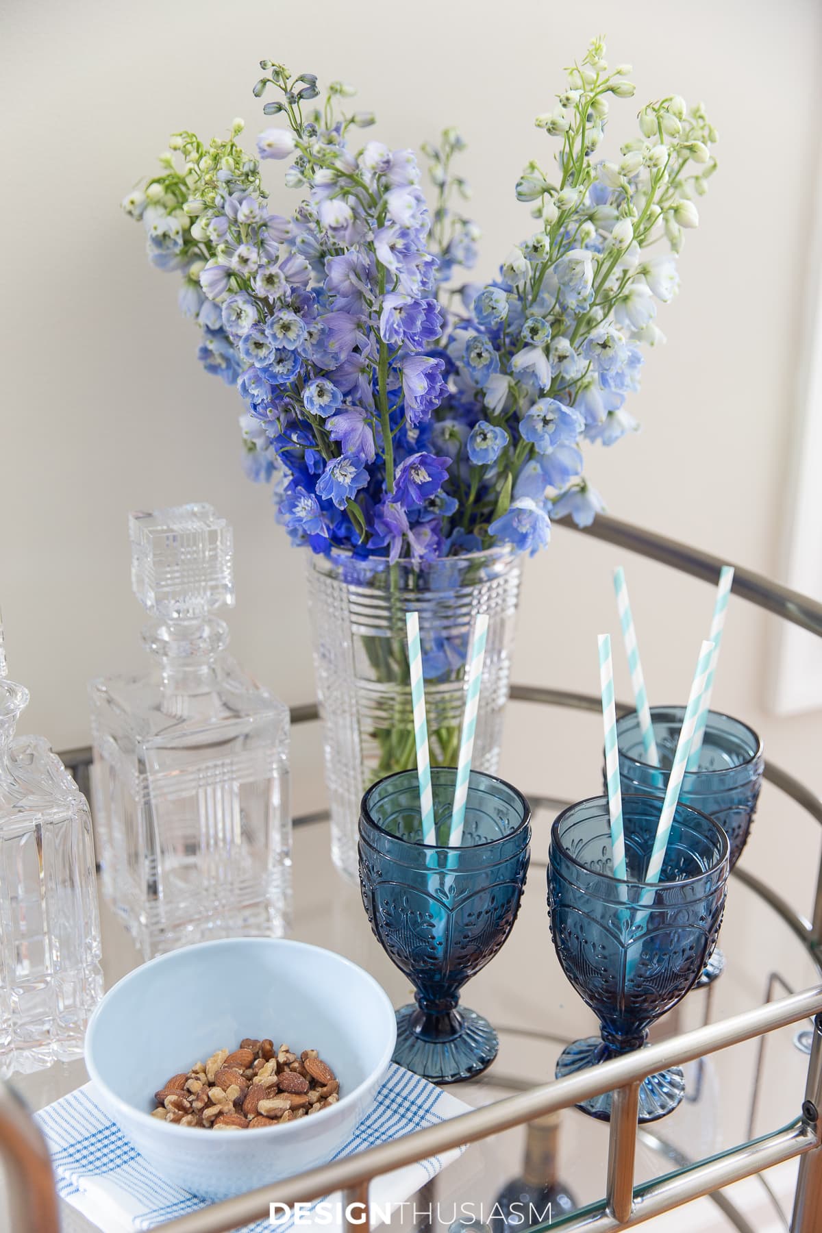 Welcoming overnight guests welcome drink