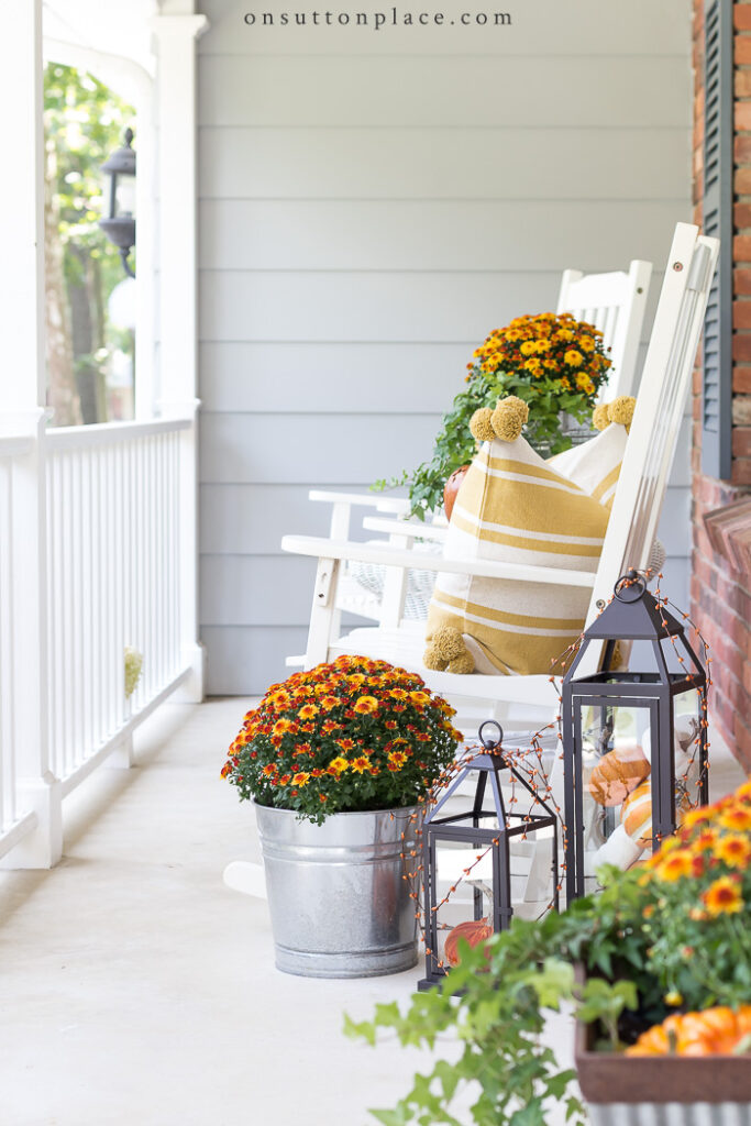 Easy Fall Porch Decor Ideas from On Sutton Place