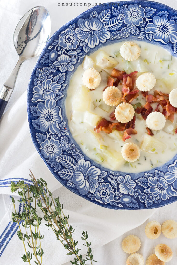 Homemade Potato Soup Recipe from On Sutton Place