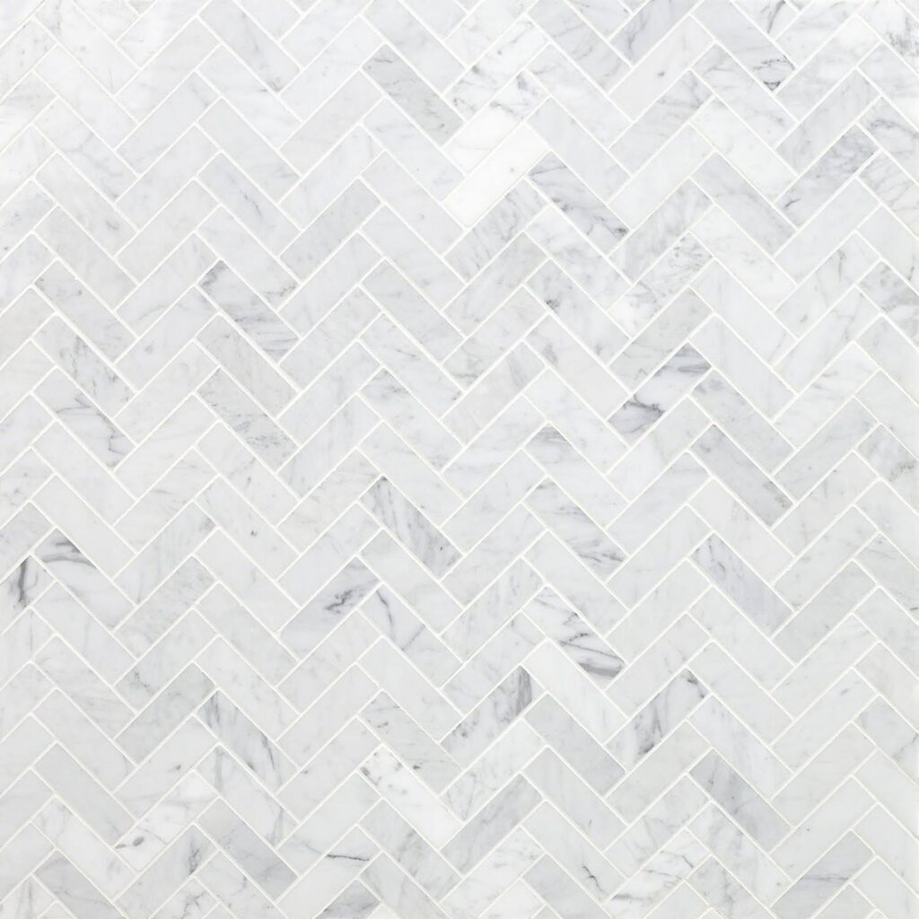 carrera herringbone tile