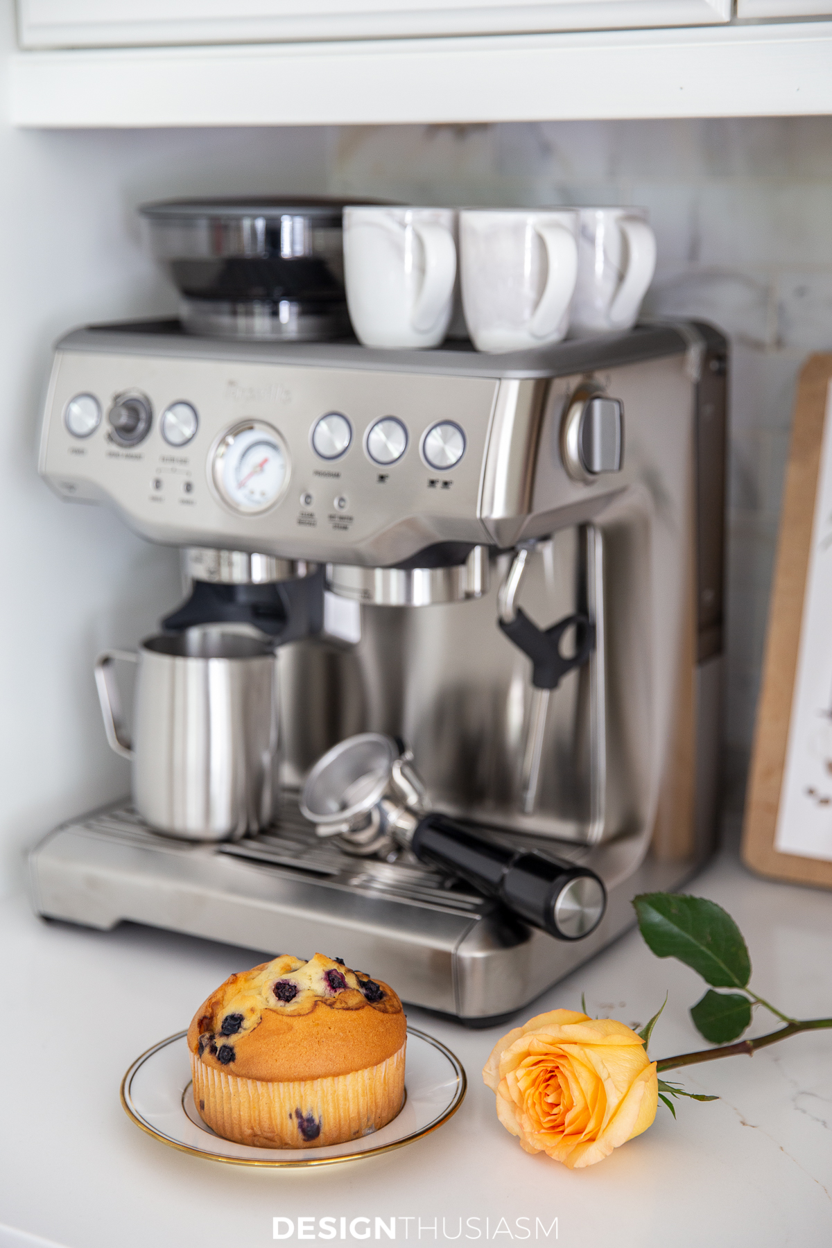 kitchen coffee station espresso machine
