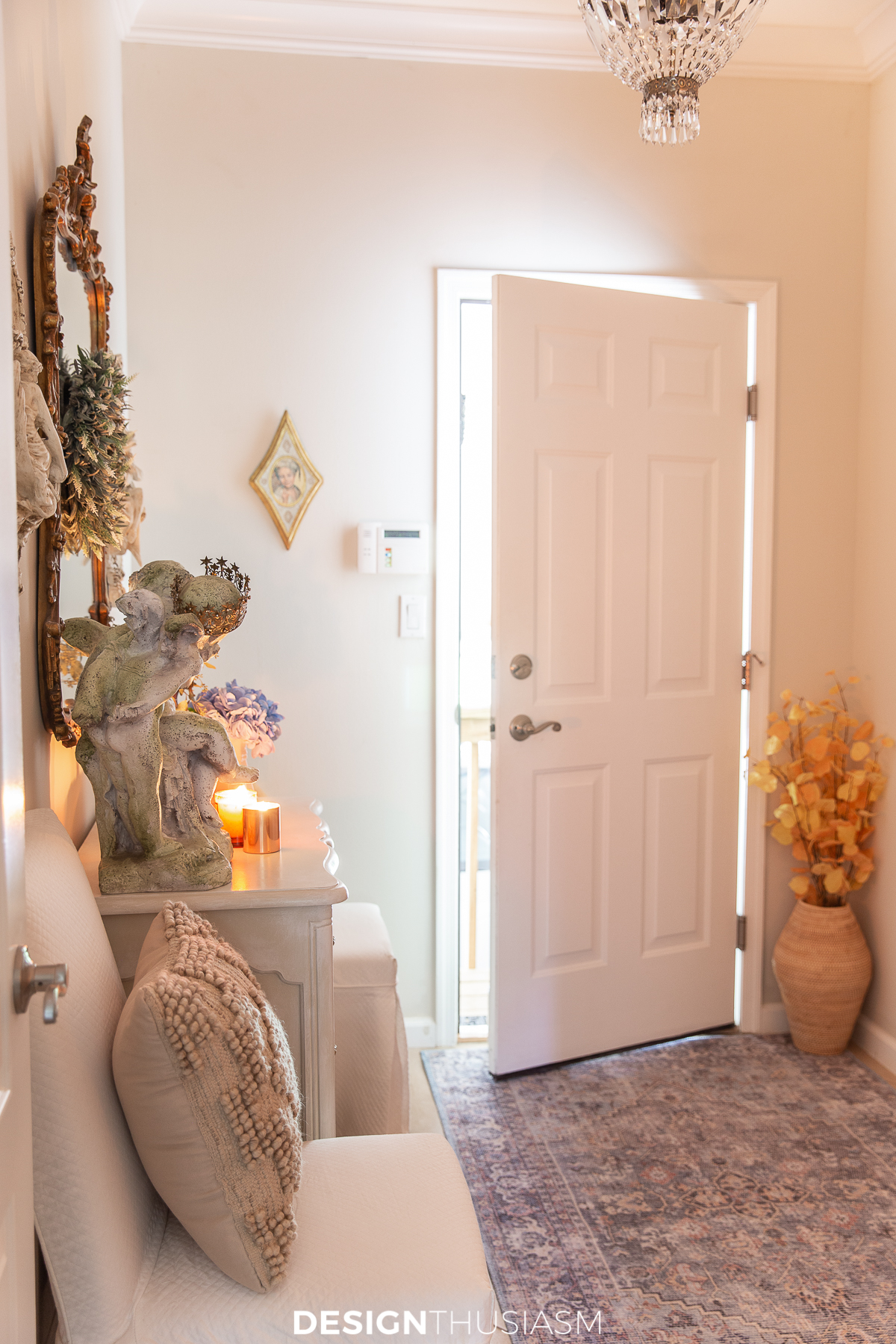 fall entryway decor