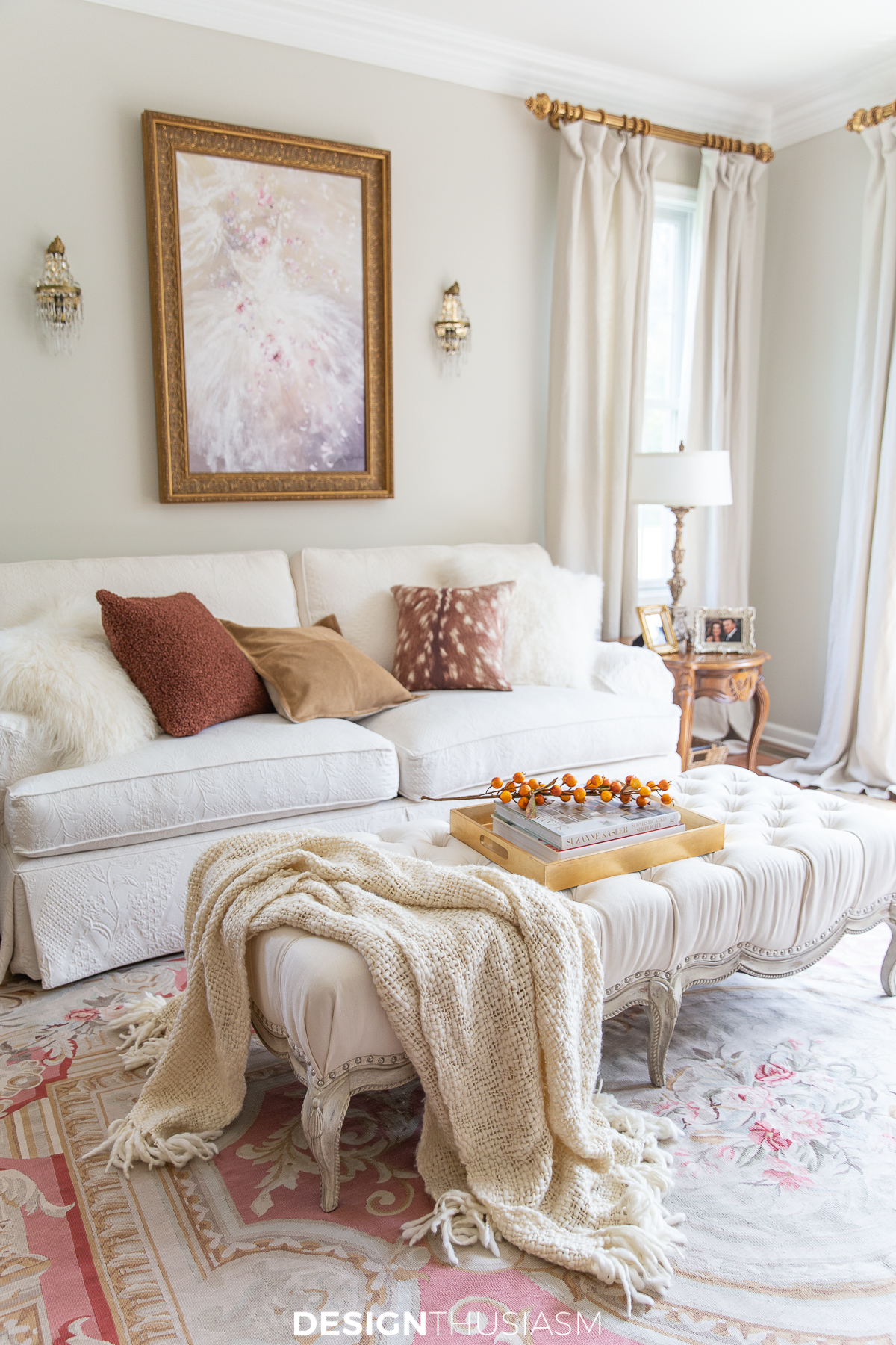 fall living room decor