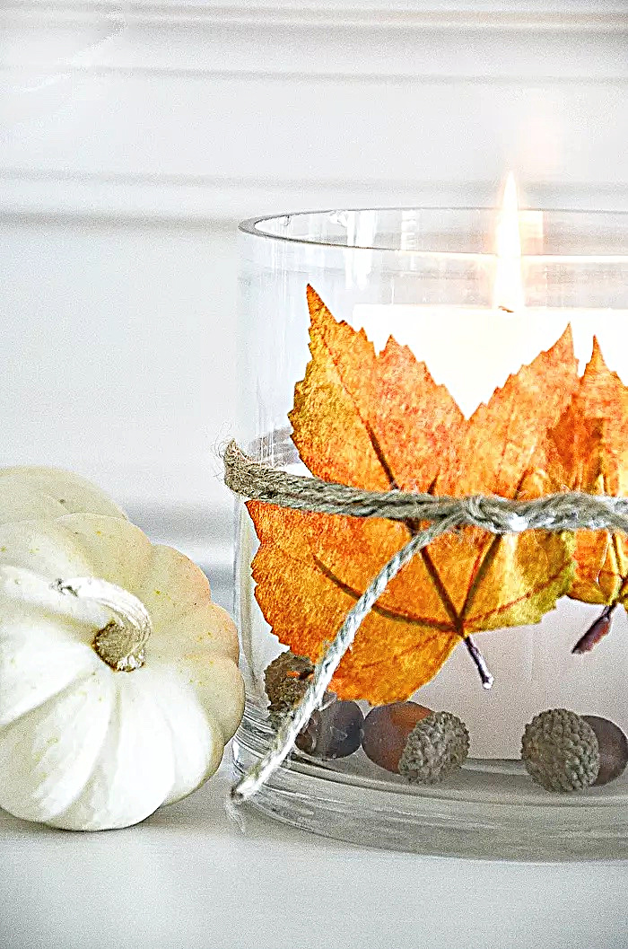 Leaf candle holder-StoneGable