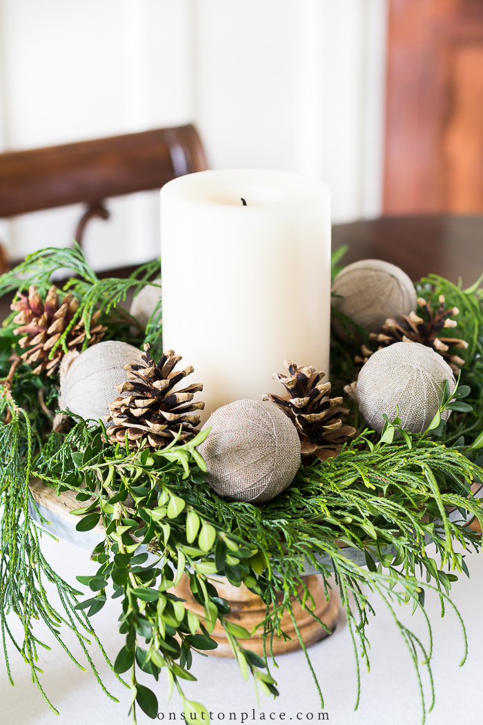 DIY Holiday Centerpiece from On Sutton Place