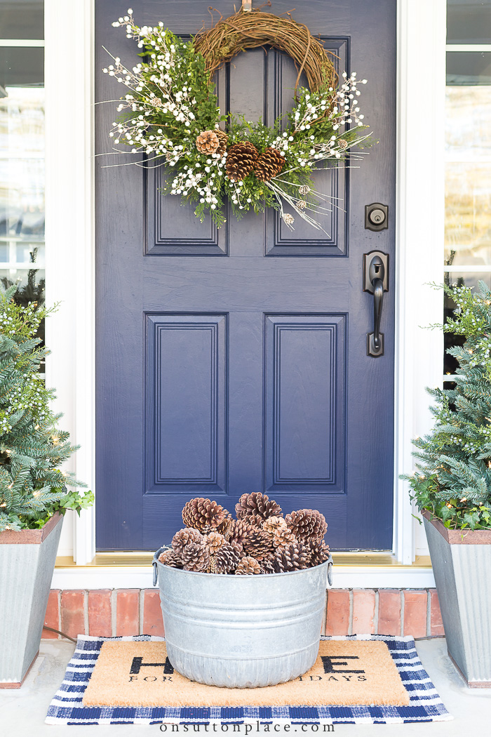 DIY White Berry Wreath from On Sutton Place