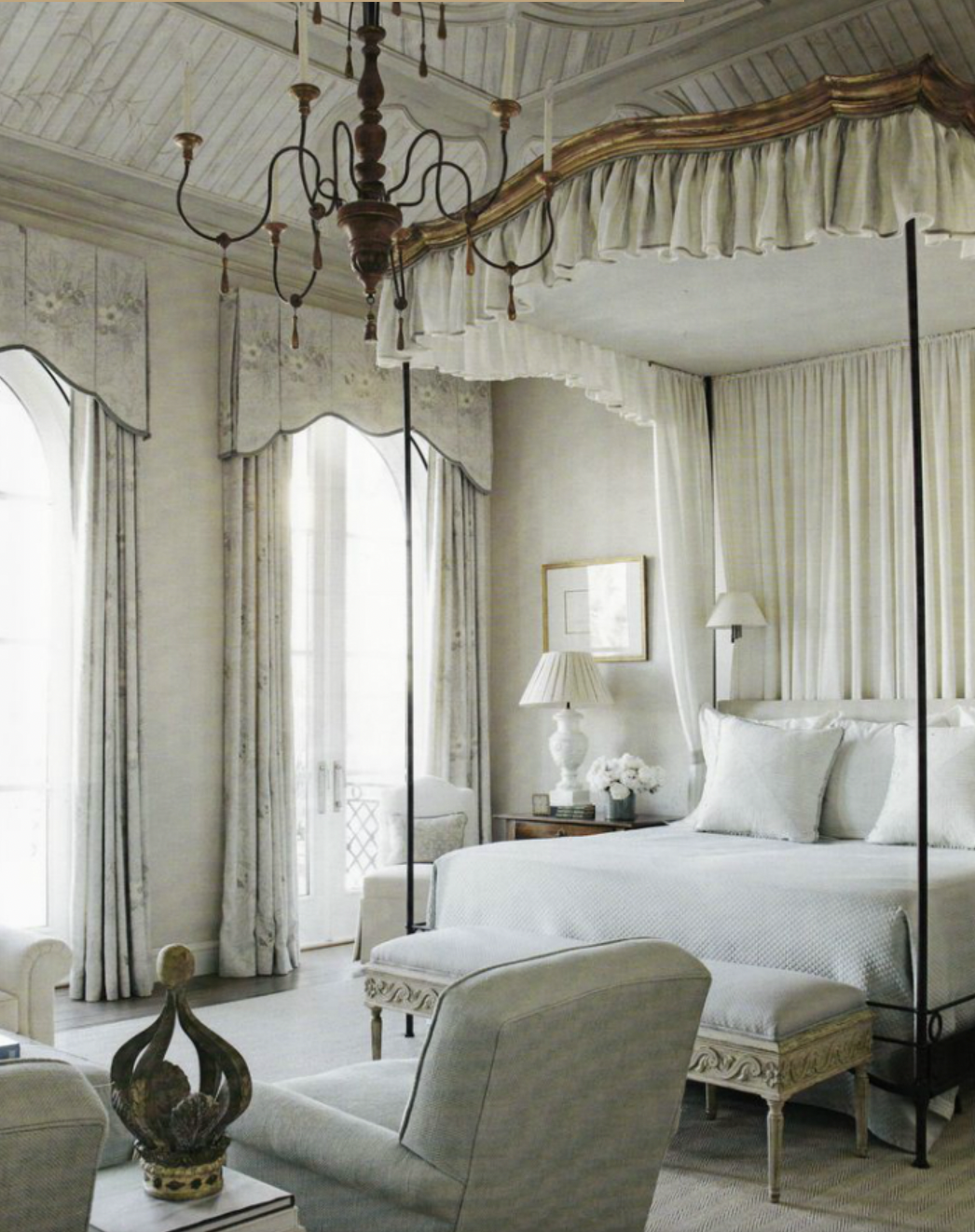 Chateau style bedroom