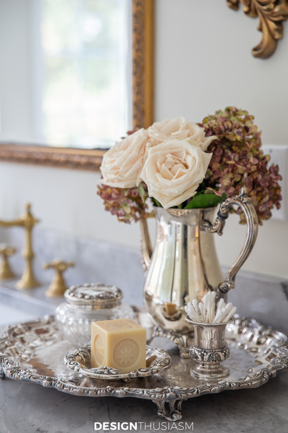 fall bathroom counter