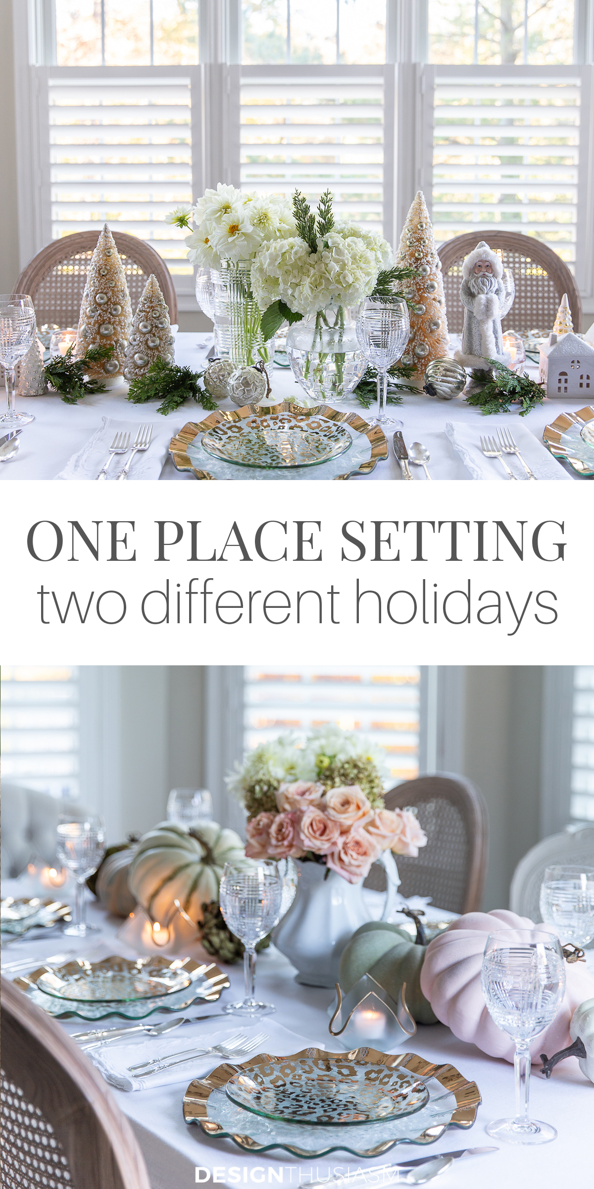 holiday table setting ideas
