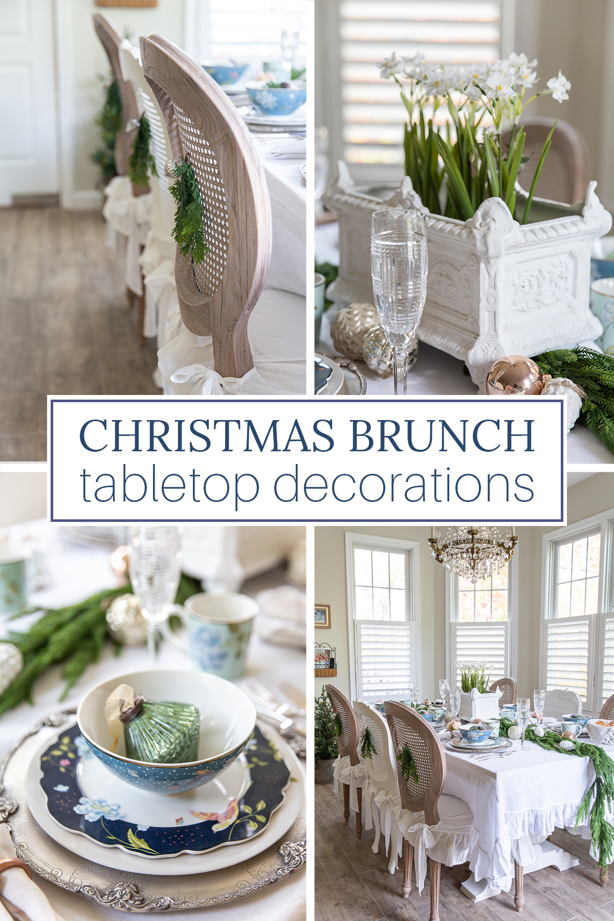 Christmas brunch table