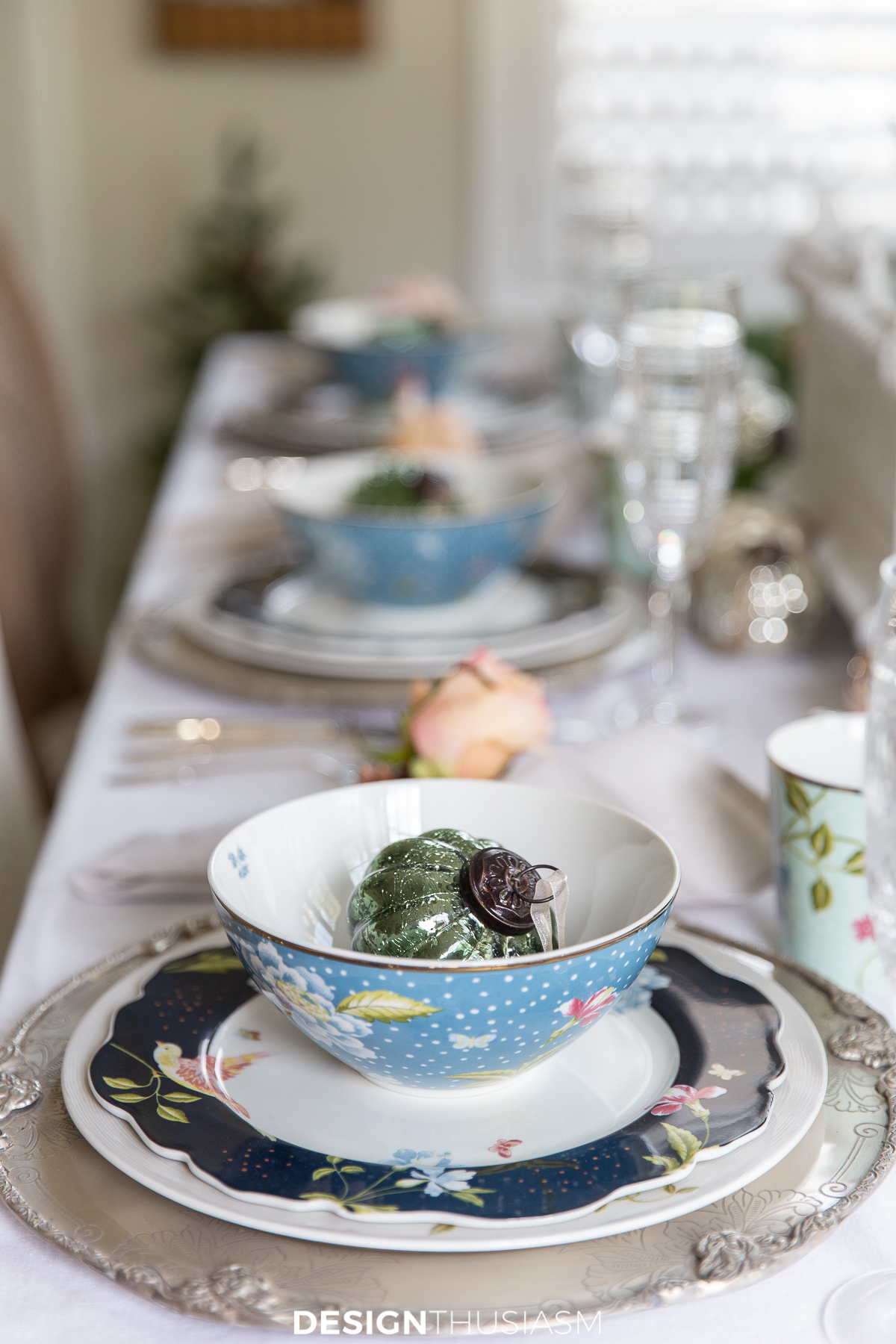 Christmas table decorations