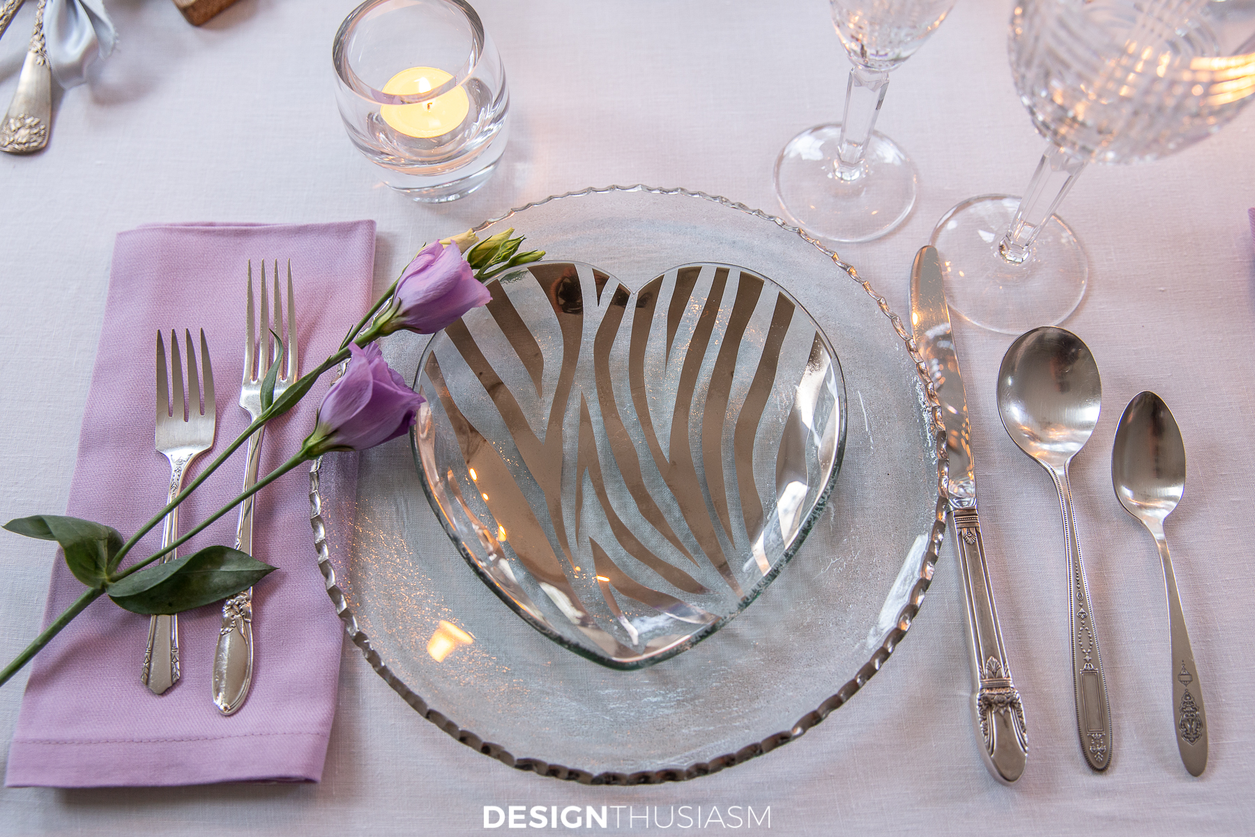 new years dinner place setting
