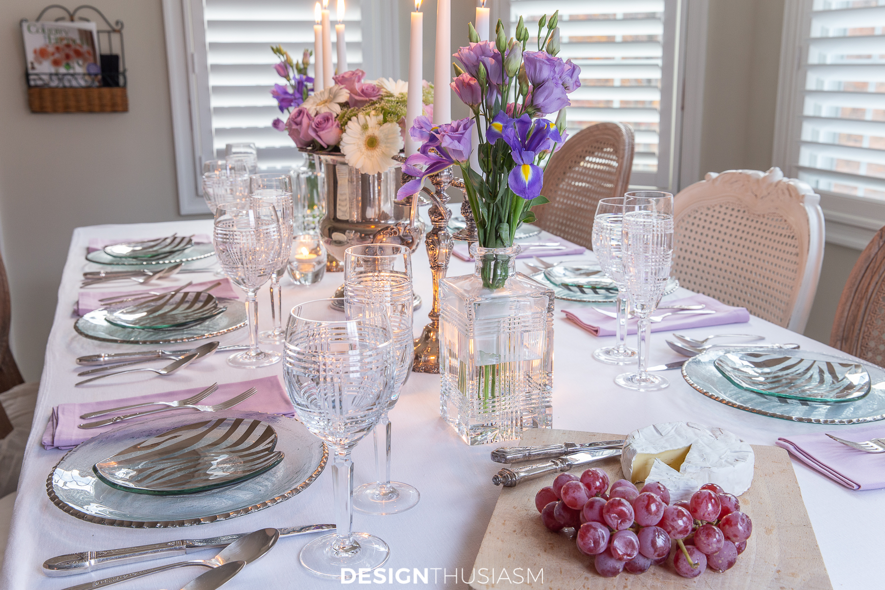 new years dinner tabletop decor