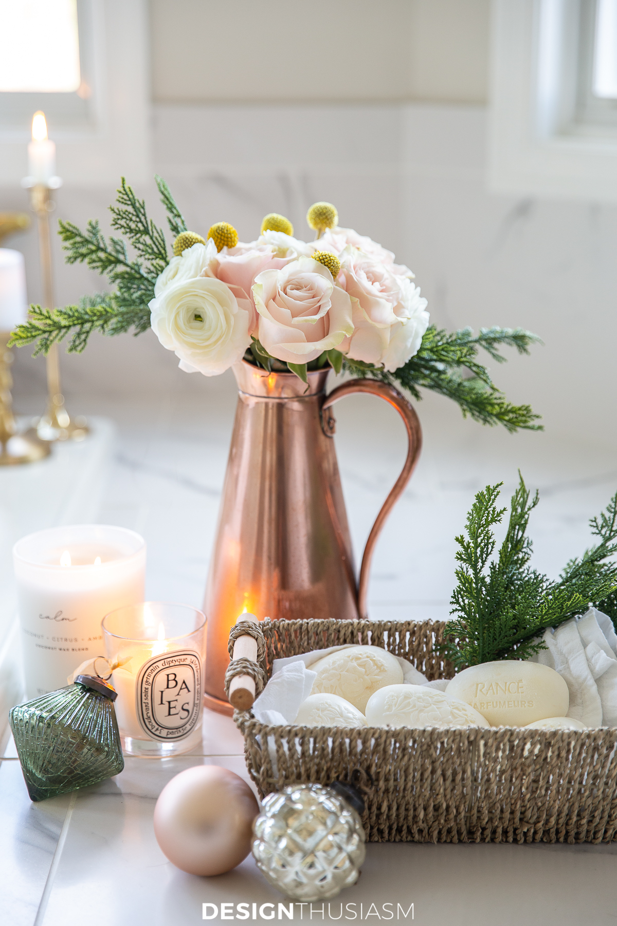 christmas gift ideas soaps and rattan baskets