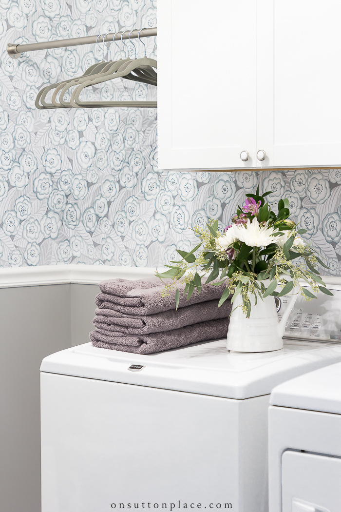 Laundry Room Makeover from On Sutton Place