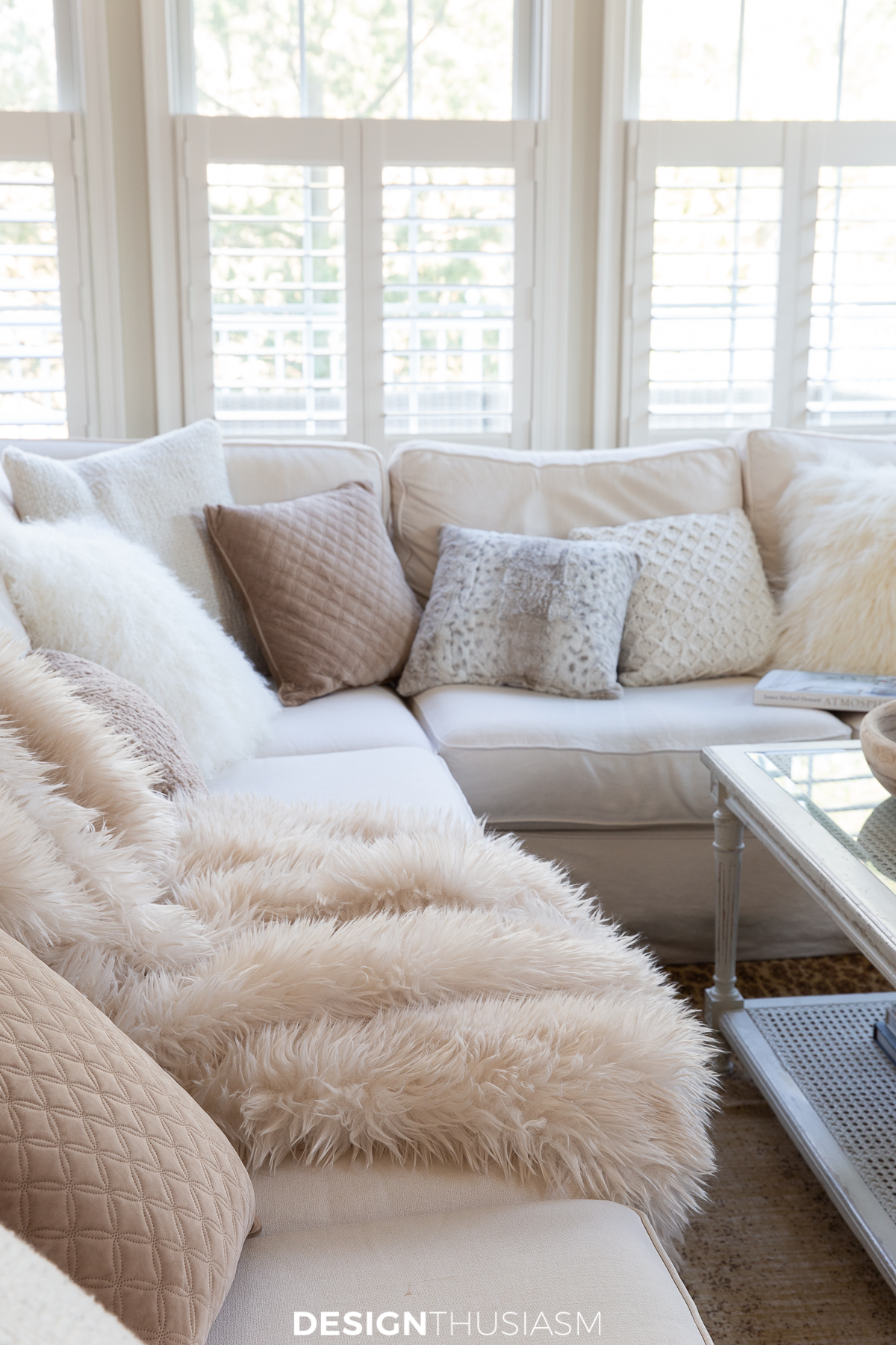 winter decor throw pillows