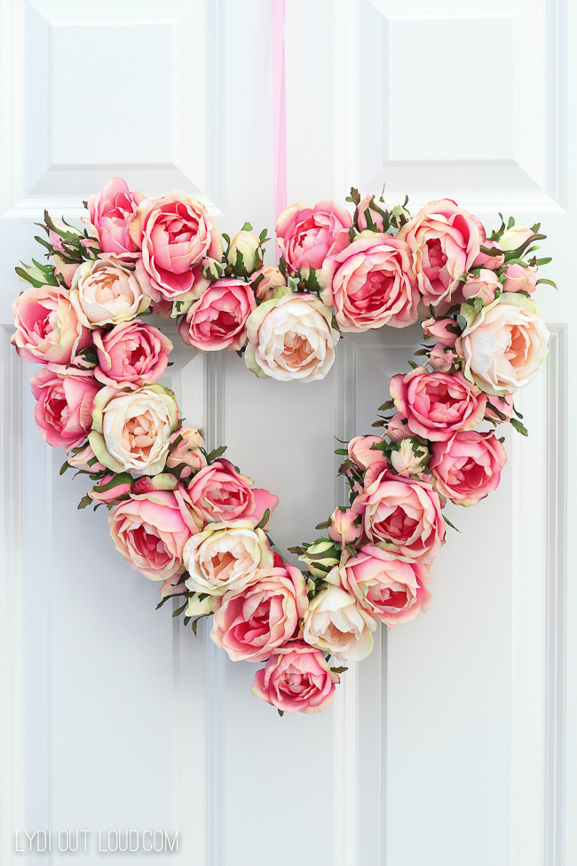 46 Ways to celebrate Valentines Lydia-Out-Loud-diy-floral-valentines-day-wreath-4574