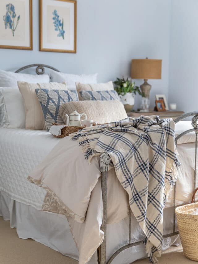 blue and natural bedroom ideas