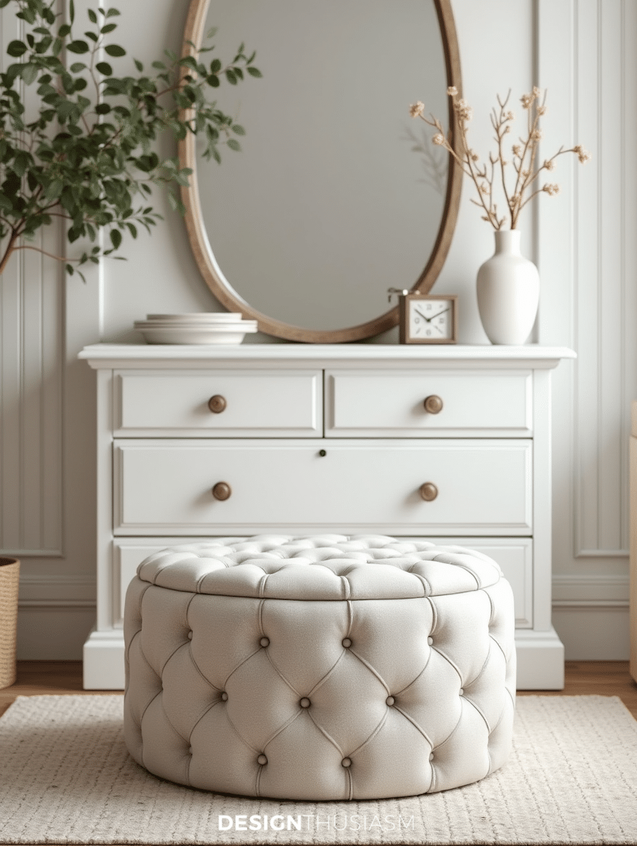 tufted storage ottoman