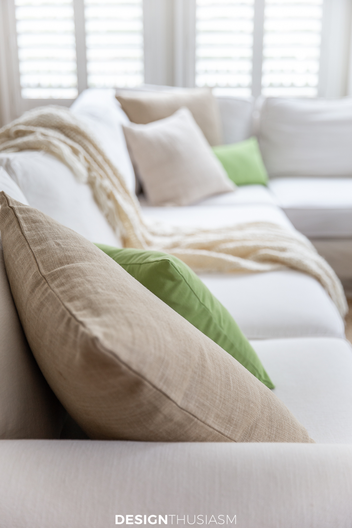 spring decor green pillow covers